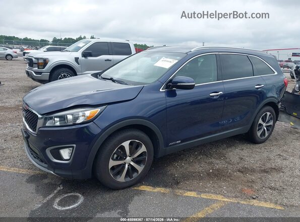 5XYPHDA52HG303893 2017 KIA SORENTO Blue Front left