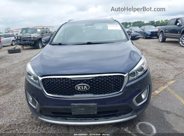 5XYPHDA52HG303893 2017 KIA SORENTO Blue Rear interior view