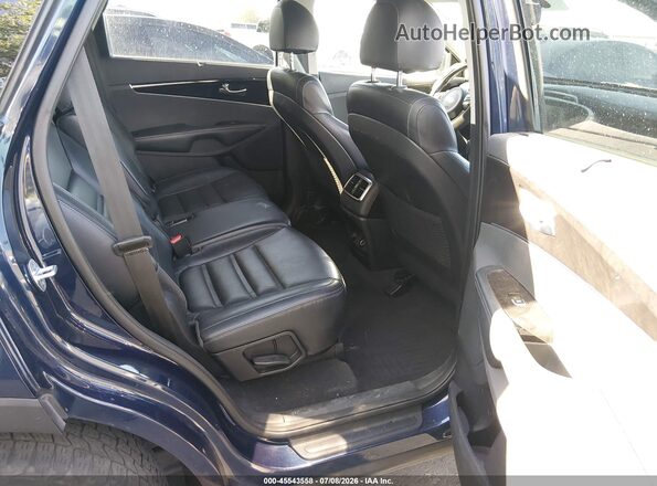 5XYPHDA52JG394055 2018 KIA SORENTO Blue Widok naklejki z numerem VIN