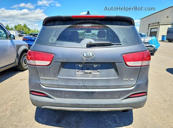 5XYPHDA53HG315566 2017 KIA SORENTO Gray Widok z tyłu