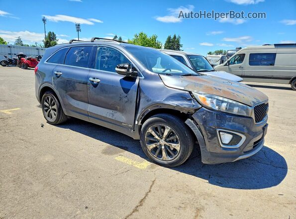 5XYPHDA53HG315566 2017 KIA SORENTO Gray Przód prawy