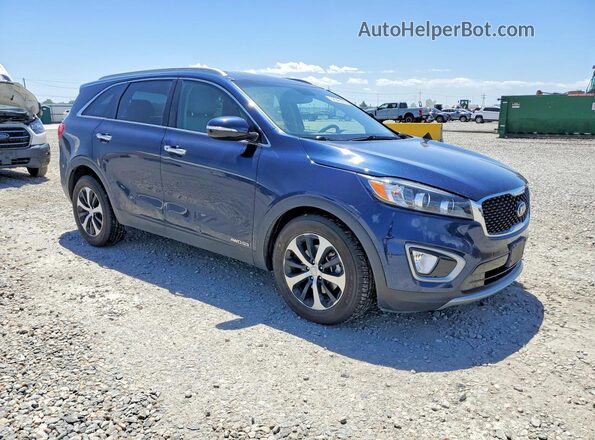 5XYPHDA53JG396624 2018 KIA SORENTO Blue Przód prawy