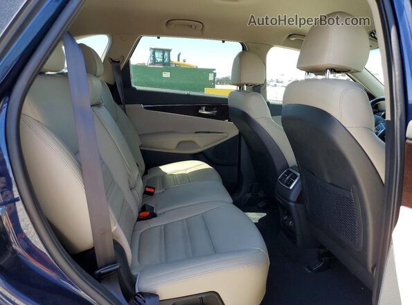 5XYPHDA53JG396624 2018 KIA SORENTO Blue Widok wnętrza z tyłu