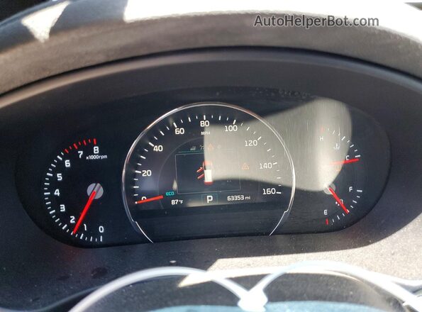 5XYPHDA53JG396624 2018 KIA SORENTO Blue Widok zestawu wskaźników