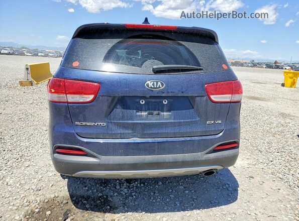 5XYPHDA53JG396624 2018 KIA SORENTO Blue Widok z tyłu