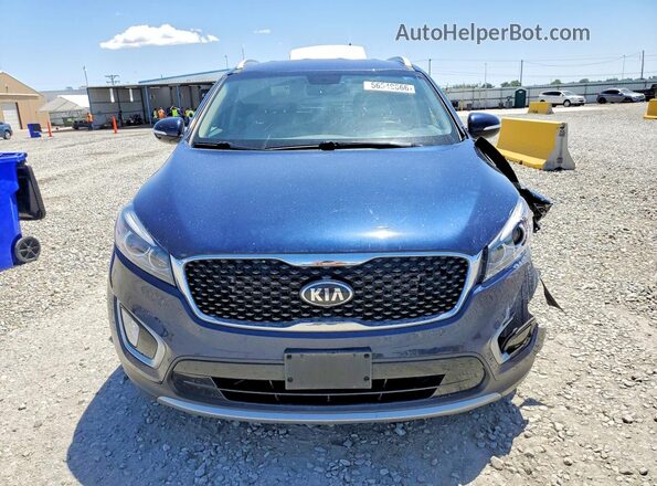 5XYPHDA53JG396624 2018 KIA SORENTO Blue Widok z przodu