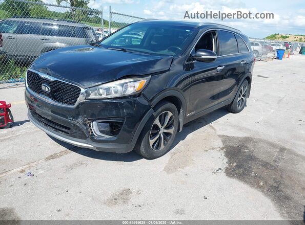 5XYPHDA54GG159570 2016 KIA SORENTO Black Vista tres cuartos delantera izquierda