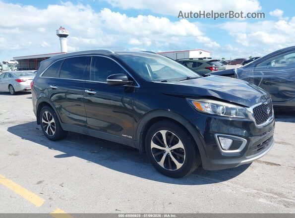 5XYPHDA54GG159570 2016 KIA SORENTO Black Vista interior trasera