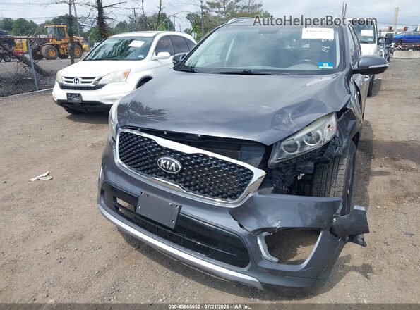 5XYPHDA55GG041785 2016 KIA SORENTO Gray წინა ხედი