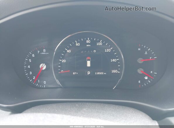 5XYPHDA55GG041785 2016 KIA SORENTO Gray უკანა სავარძლების ხედი