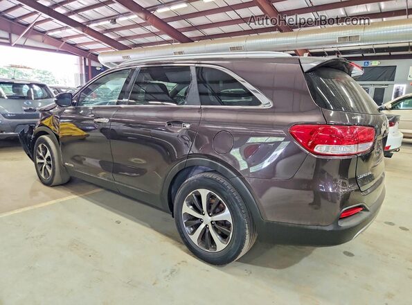 5XYPHDA55GG104058 2016 KIA SORENTO Purple Задня ліва чверть