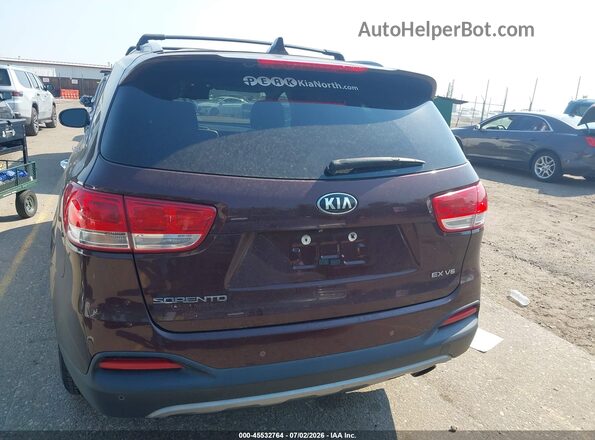 5XYPHDA55HG200791 2017 KIA SORENTO Maroon 