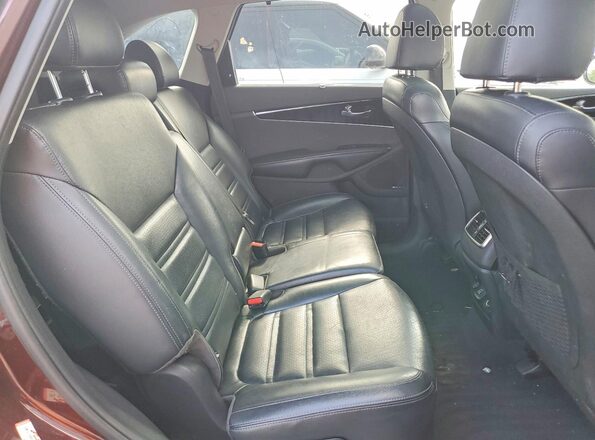 5XYPHDA55KG464343 2019 KIA SORENTO Maroon Widok wnętrza z tyłu