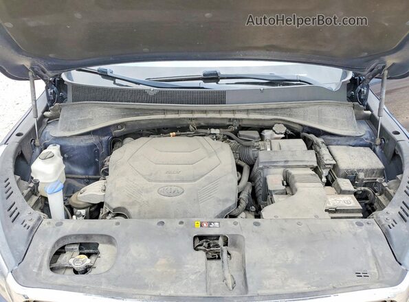 5XYPHDA55KG609588 2019 KIA SORENTO Blue Engine compartment view