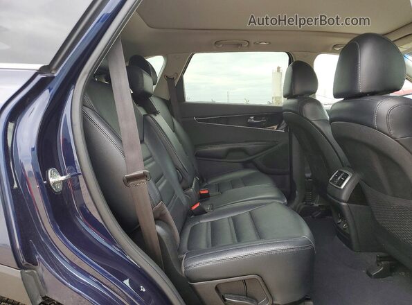 5XYPHDA55KG609588 2019 KIA SORENTO Blue Rear interior view