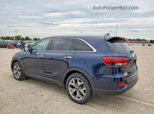 5XYPHDA55KG609588 2019 KIA SORENTO Blue Rear left