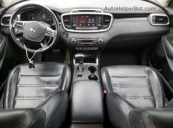 5XYPHDA55KG609588 2019 KIA SORENTO Blue Dashboard view