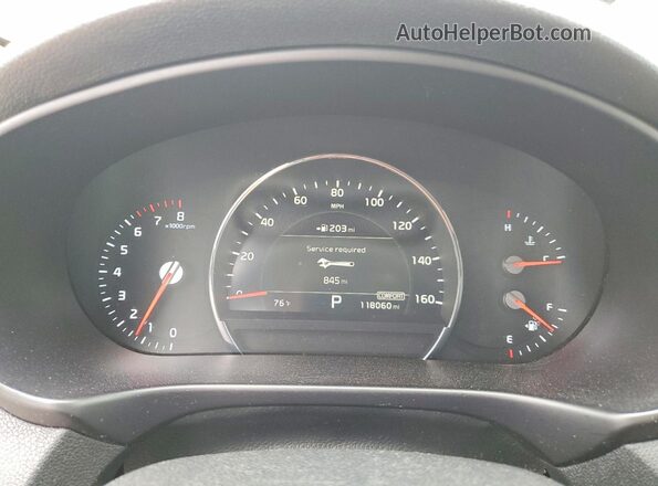 5XYPHDA55KG609588 2019 KIA SORENTO Blue Instrument cluster view