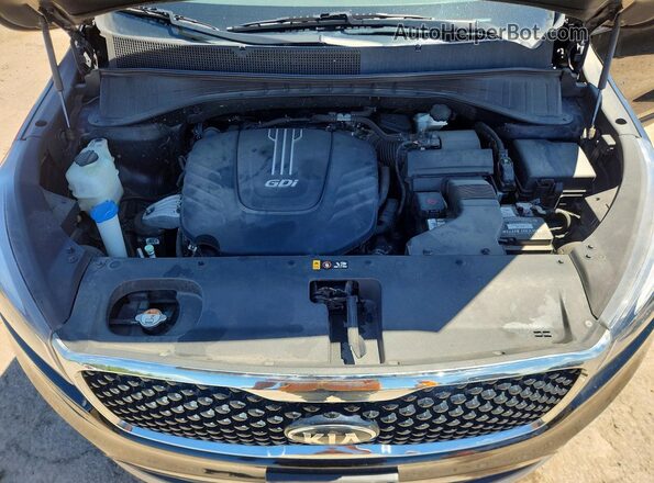 5XYPHDA56GG001828 2016 KIA SORENTO Black Вид задньої частини салону