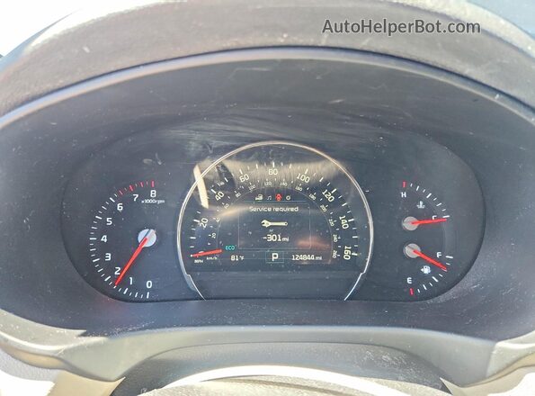 5XYPHDA56GG001828 2016 KIA SORENTO Black Вид щитка приладів