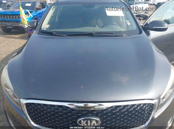 5XYPHDA56GG084533 2016 KIA SORENTO Gray Вид спереду