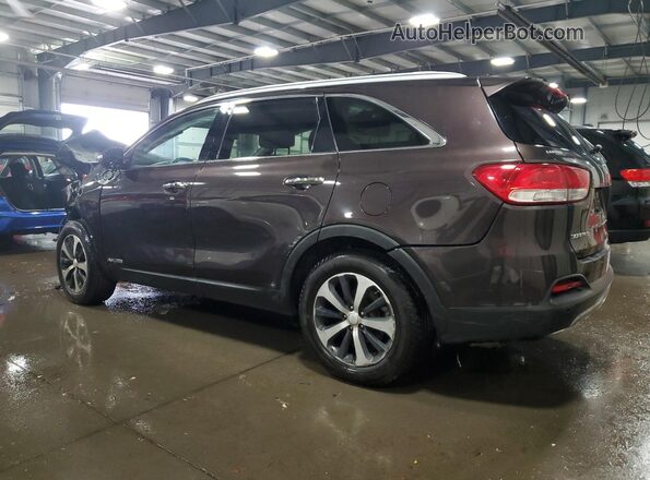 5XYPHDA56HG305159 2017 KIA SORENTO Коричневый Задняя левая четверть