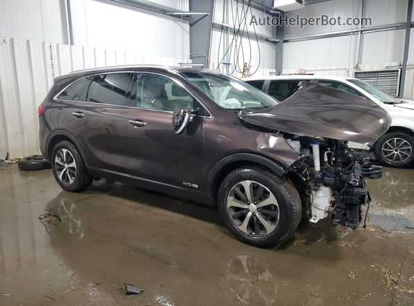 5XYPHDA56HG305159 2017 KIA SORENTO Коричневый Передняя правая четверть