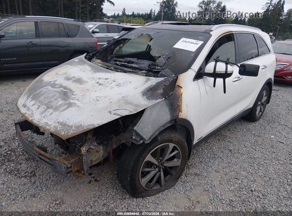 5XYPHDA56KG477330 2019 KIA SORENTO White Przód lewy
