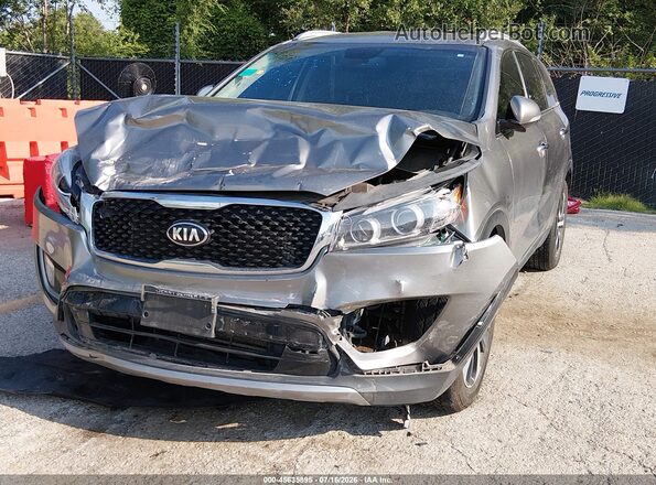 5XYPHDA57JG377820 2018 KIA SORENTO Серебряный Передняя левая четверть