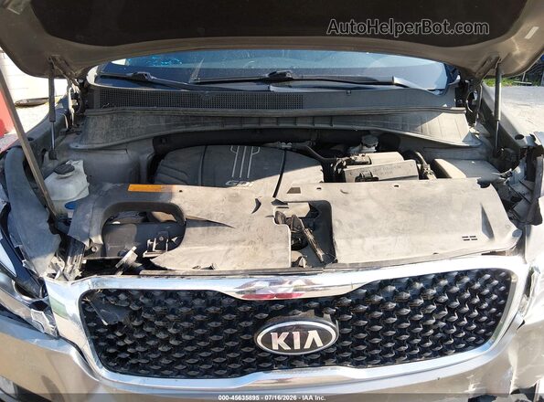 5XYPHDA57JG377820 2018 KIA SORENTO Серебряный Вид сзади