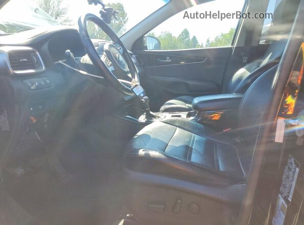 5XYPHDA58GG133683 2016 KIA SORENTO Black Вид салону спереду