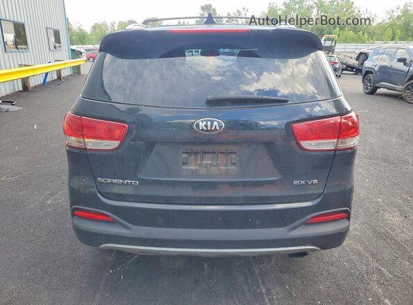 5XYPHDA58GG133683 2016 KIA SORENTO Black Вид ззаду