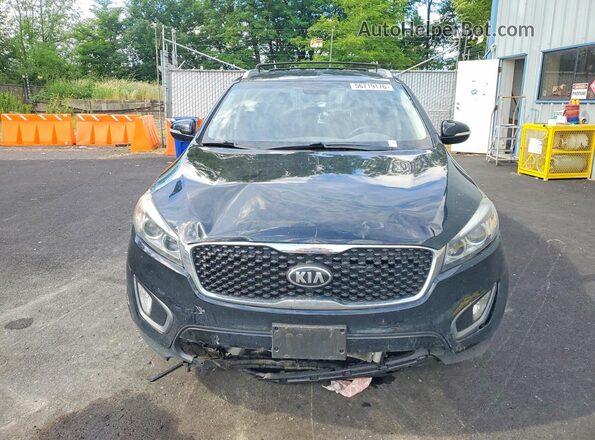5XYPHDA58GG133683 2016 KIA SORENTO Black Вид спереду