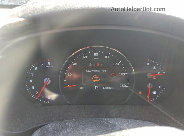 5XYPHDA58GG133683 2016 KIA SORENTO Black Вид щитка приладів