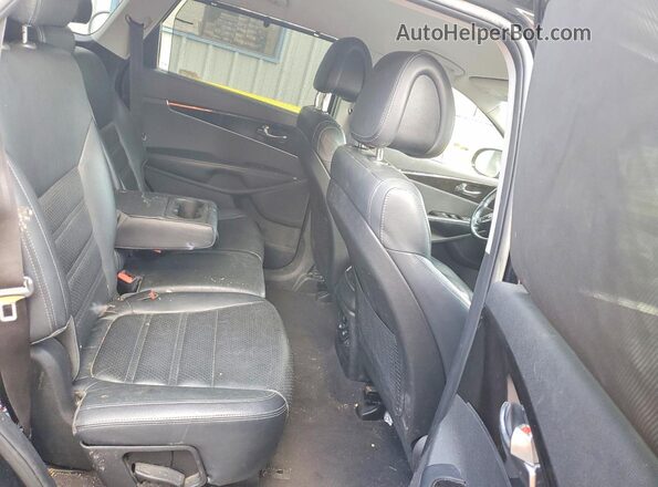 5XYPHDA58GG133683 2016 KIA SORENTO Black Вид задніх сидінь