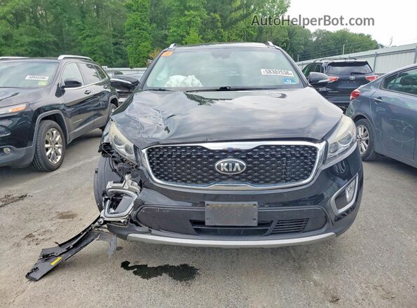 5XYPHDA58HG229119 2017 KIA SORENTO Black Front right
