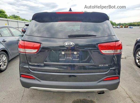 5XYPHDA58HG229119 2017 KIA SORENTO Black Front view