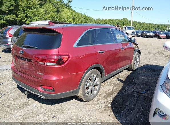 5XYPHDA58KG593418 2019 KIA SORENTO Red Հետևի աջ