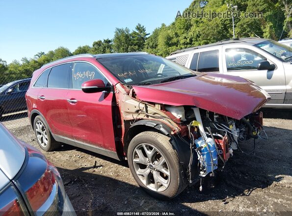 5XYPHDA58KG593418 2019 KIA SORENTO Red Սալոնի 360 աստիճան տեսք