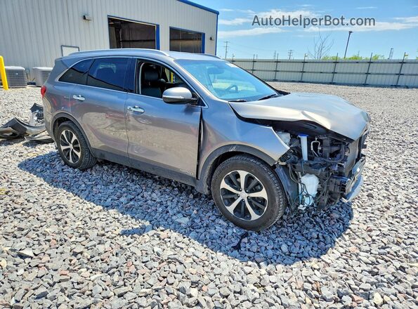 5XYPHDA59JG402510 2018 KIA SORENTO Gray Front right
