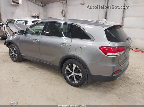 5XYPHDA59JG411563 2018 KIA SORENTO Серебряный Задняя левая четверть