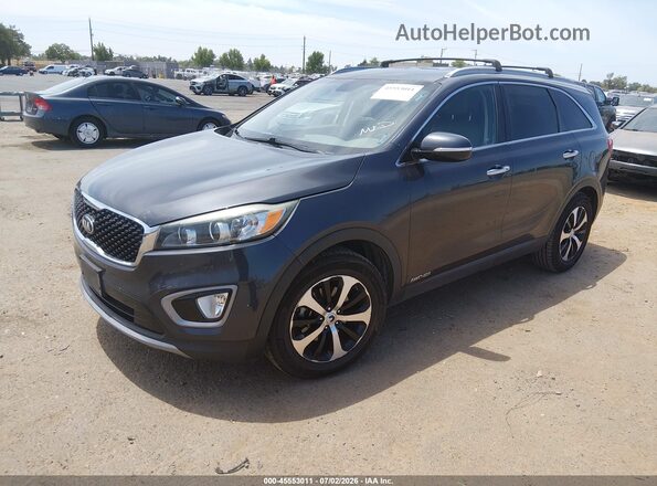 5XYPHDA5XGG032791 2016 KIA SORENTO Серый Передняя левая четверть