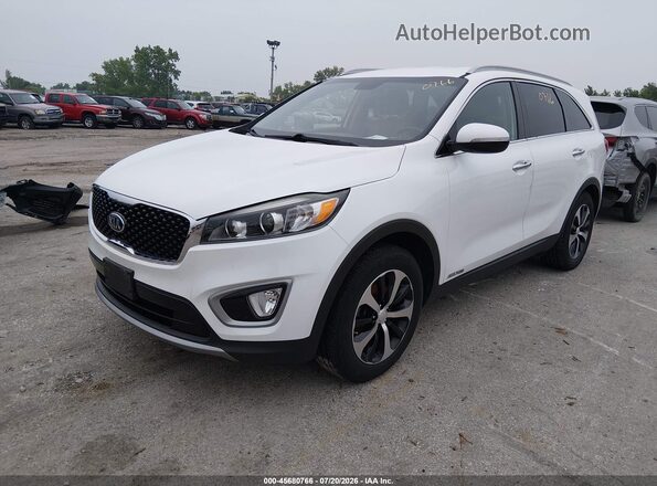 5XYPHDA5XHG277107 2017 KIA SORENTO White Առջևի ձախ երեք քառորդ տեսարան