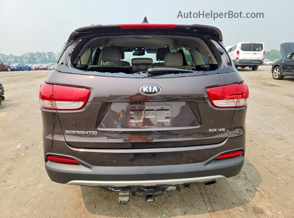 5XYPHDA5XHG314754 2017 KIA SORENTO Коричневый Вид сзади