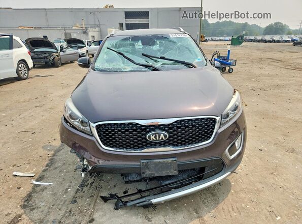 5XYPHDA5XHG314754 2017 KIA SORENTO Коричневый Вид спереди