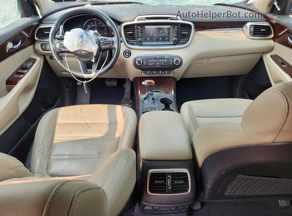 5XYPHDA5XHG314754 2017 KIA SORENTO Коричневый Вид панели приборов