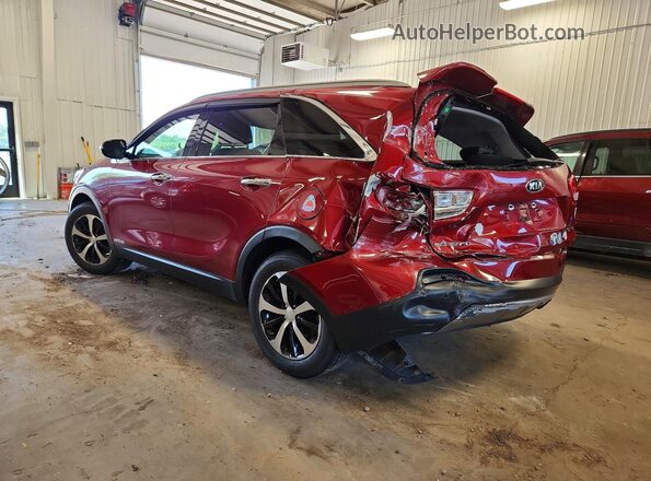 5XYPHDA5XHG337838 2017 KIA SORENTO Red Հետևի ձախ