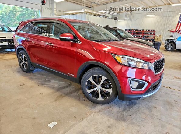 5XYPHDA5XHG337838 2017 KIA SORENTO Red Առջևի աջ