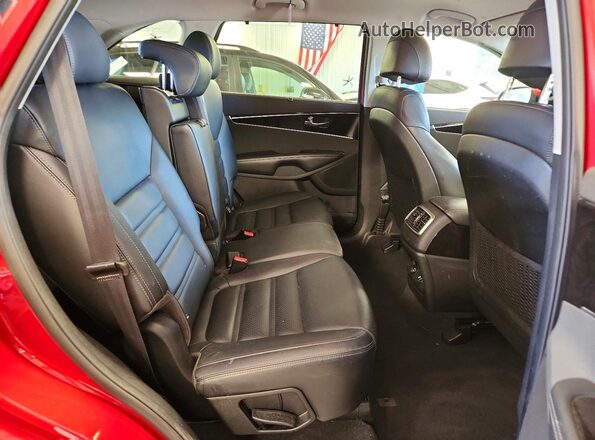 5XYPHDA5XHG337838 2017 KIA SORENTO Red Սալոնի հետևի տեսք