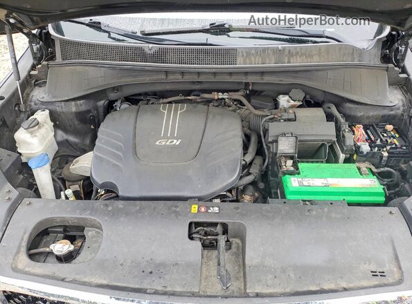5XYPHDA5XJG366133 2018 KIA SORENTO Black Widok komory silnika
